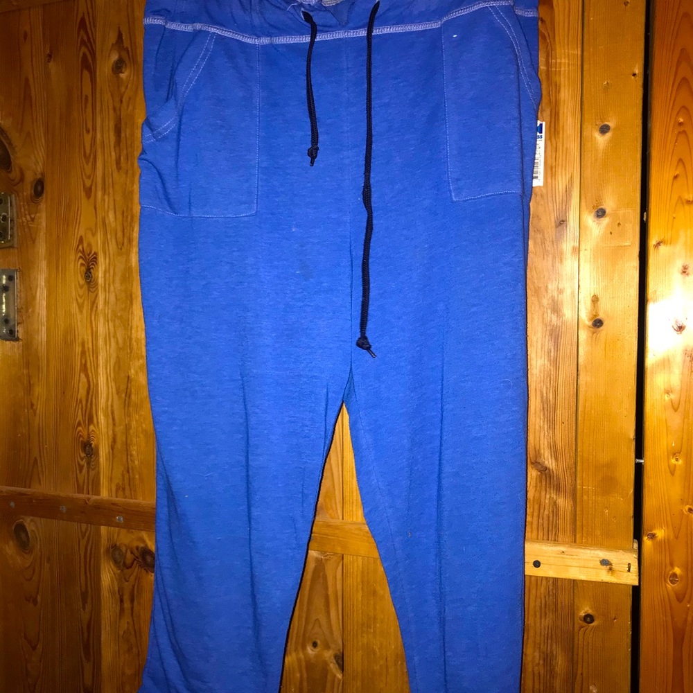 Blue woman’s Capri pants